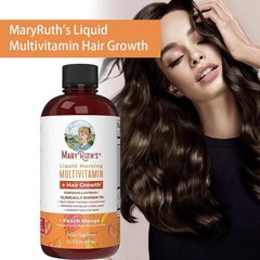 MaryRuth’s Liquid Multivitamin + Hair Growth-Clinically Tested for Thicker Hair