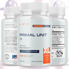 (2 Pack) Primal Unit XL Advanced Male Health Support PrimalUnitXL 120 Capsules