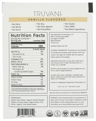 Truvani Vanilla Plant Based Protein Powder 1 Pack