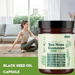 3PCS 16 in 1 Organic Sea Moss Gummy Irishmoss Extract 6000Mg Green Apple Flavor