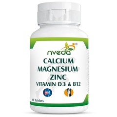2 X Nveda Calcium Herbal Supplement For Immunity Bone & Joint Support 120 Tablet