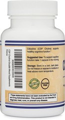 CDP Choline (Citicoline) Supplement, Pharmaceutical Grade, Third Party…