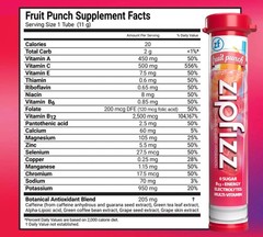 ZIPFIZZ Unisex Multi-Vitamin Energy Hydration Drink Mix Variety Pack 30 Tubes