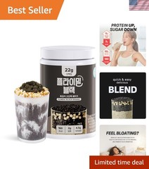 Black Sesame Protein Shake, With Crunchy Protein Balls, Protein Smoothie Powd…