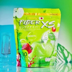 MIKEO Fiber XS Green Apple Detox Drink 30 Sachets Prebiotic Probiotic Sugar Free
