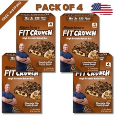 Chef Robert Irvine’s Fit Crunch Chocolate Chip Cookie, Protein Baked Bars 16/Pk