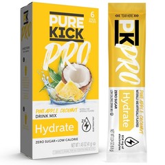 PURE KICK PRO Hydration Electrolyte Drink Mix, 0.24 Ounce (Pack of 6)