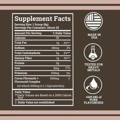 1 PACK Black Forest High Flavanol Cocoa Powder and Flavonoids Supplements 1200mg