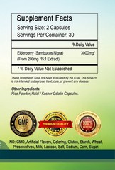 Elderberry Extract 3000 mg Capsules serving – USA Deal