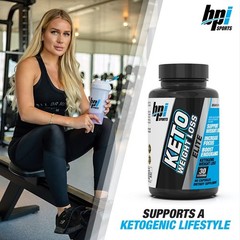 LOT OF 2 BPI Sports Keto Weight Loss ELITE 1st Ketogenic Fat Burner 60 Caps MCTs