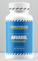 CrazyBulk ANVAROL for Cutting & Lean Muscle Supplement, 90 Caps F/S Pack of 2