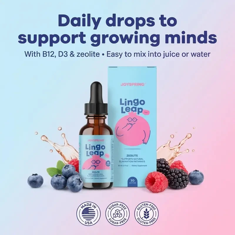 JoySpring Lingo Leap Herbal Speech Learning Natural Supplement for Kids (NEW)