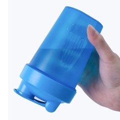400ML Shaker Bottle with Stainless Ball BPA Free Plastic Protein Shakes