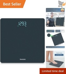 Bathroom Scale Digital Blue 0.1lb Precision LED Display Auto Shut Off