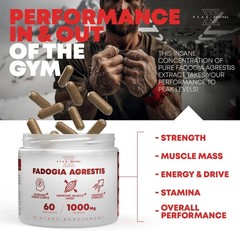 NEW Peak Revival-X Fadogia Agrestis 2000mg Per Serving Supplement.