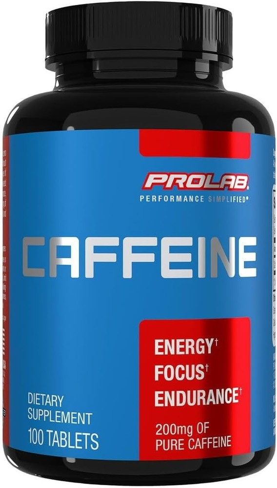 Prolab Caffeine Tablets 200mg 100ct – Energy Focus Endurance Pre Workout