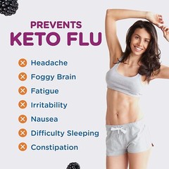 Keto Vitals Electrolyte Powder BlackBerry Energy Drink