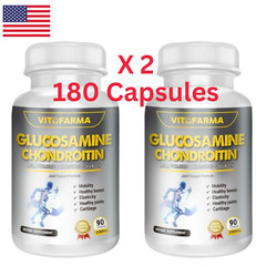 2 X GLUCOSAMINE CHONDROITIN TURMERIC JOINT SUPPORT 2260MG TRIPLE STRENGTH Ct180