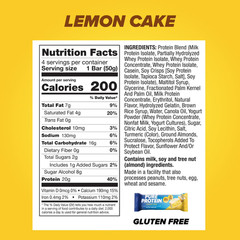 Pure Protein Bars Lemon Cake High Protein Low Sugar Gluten Free Snack 12 Count