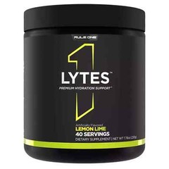 RULE 1 Lytes+ 40 serv Lemon Lime Premium Electrolyte Blend 220g