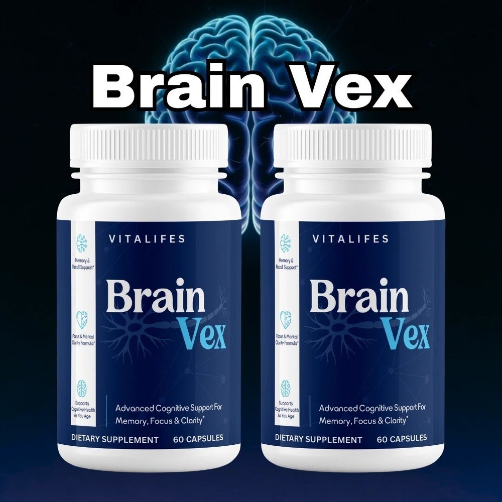 (2 Pack) BrainVex Nootropic All Natural Brain Supplement Brain Vex 60 Capsules