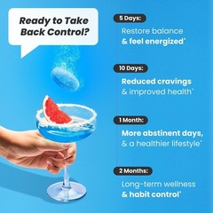 Nomoredrinks anti Alcohol Craving Supplement | Liver Detox & Combat Cravings | E