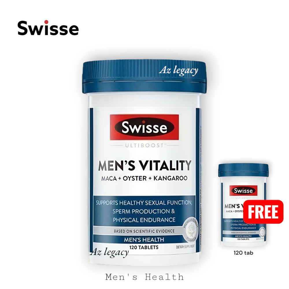 BUY 1 FREE 1 Swisse Ultiboost Men’s Vitality Maca + Oyster + Kangaroo 120Tablets