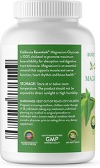 MAGNESIUM GLYCINATE BONE HEART HEALTH MUSCLE AND NERVE HEALTH 400mg FREE SHIP