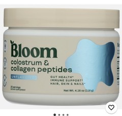 Bloom Colostrum & Collagen Peptides Unflavored 25 Servings 4.16 OZ 1/2027