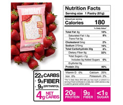 Legendary Foods Protein Pastry Strawberry 4 Pack Keto Gluten Free