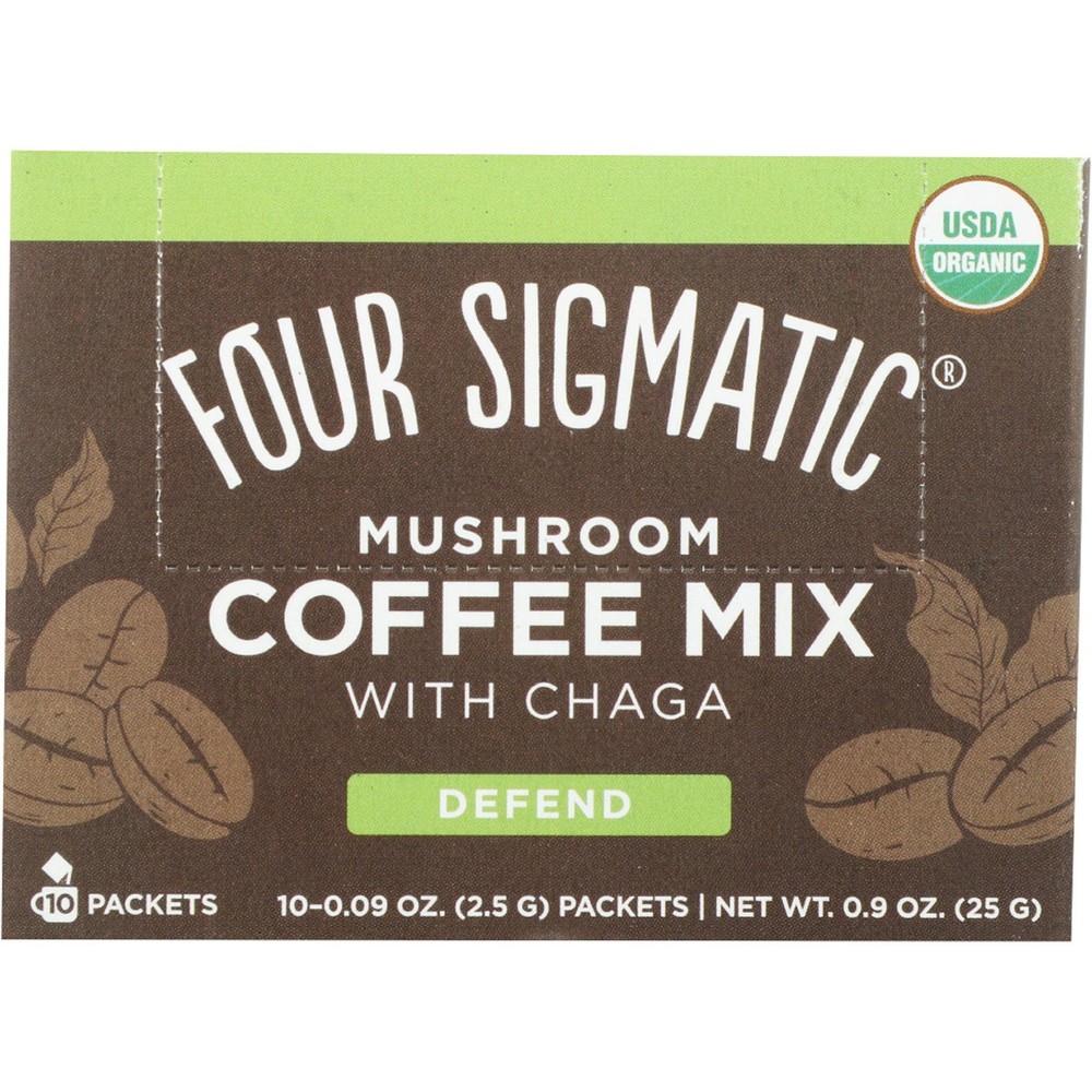 Four Sigmatic Organic Mushroom Coffee Mix Chaga 10 Count Ct 1 Pack