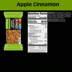 KIND Breakfast Protein Bars Apple Cinnamon Gluten Free 6 Count 1.76 oz (5 Pack)
