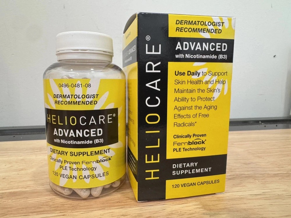 Heliocare Advanced Nicotinamide B3 Supplement 120 Vegan Capsules EXPIRES 07/2027