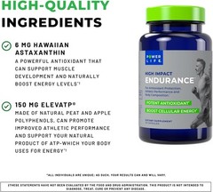 POWERLIFE High Impact Endurance Astaxanthin and ElevATP Athletic Performance Sup