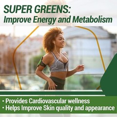 Essential Greens™ Super Greens Superfoods + Mushroom Powder 9.9 oz DETOX