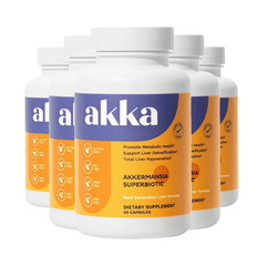 5-Pack AKKA Premium Liver Detox Cleanse – Supports Healthy Liver Detox- 300 Caps