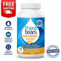 TheraTears Omega 3 Supplement, 1200mg, 90 ct (Pack of 1) 90 Count