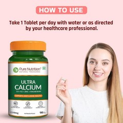 Pure Nutrition Ultra Calcium 1310mg 90 Veg Tabs