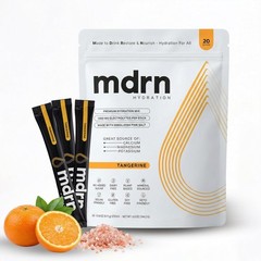 Electrolyte Powder Packets – Zero Sugar, Pink Himalayan Salt, Tangerine Flavor,