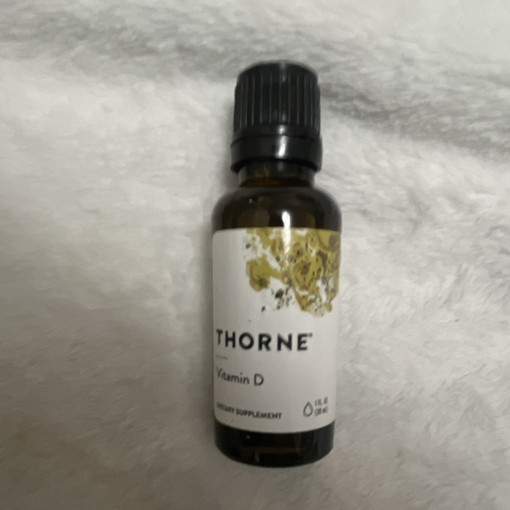 Thorne Vitamin D Liquid Vitamin Dietary Supplement Bottle Unisex Adult 1 fl oz
