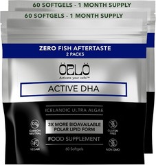 Orlo DHA Supplement 1000mg – 3X Absorption Natural Icelandic Nordic Omega 3 DH