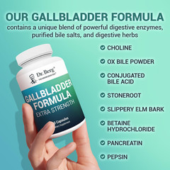 Dr. Berg Gallbladder Formula Extra Strength – with Ox Bile Powder and Conjugated