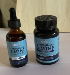 Boost & Balance L-Methylfolate 5-MTHF + Methyl B12 15mg 60ct + 60ml Berry Drops