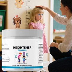 New 60Softgels Heightener Gummies Organic Height Growth For Kids,Teens