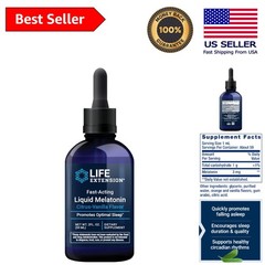 Fast-Acting Liquid Melatonin 3mg – Citrus-Vanilla Flavor, 2oz for Optimal Sleep
