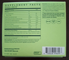 8Greens, Super Greens Effervescent Tablets (30 Tabs, Exp 08/27) Cucumber Wate…