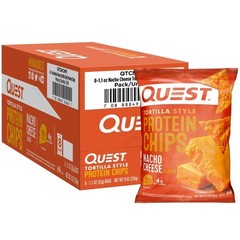 Nacho Cheese Flavor Protein Chips High Protein Snack 18g Protein per Bag 1.1 Oz