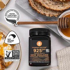– MGO 925+ Manuka Honey Monofloral, 100% Pure New Zealand Honey. Certified. Guar