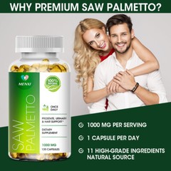 1/2/4Pack SAW PALMETTO Capsule 1000mg Prostate & Urinary Tract Health Supplement