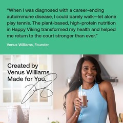 Happy Viking PlantBased Protein Powder +100 Superfoods Vanilla Meal Replaceme…